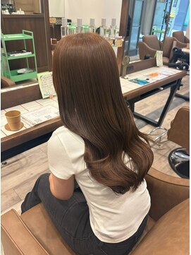 ニュースエン(newseN:) マロンブラウン/ブリーチなしダブルカラー/髪質改善/新潟/万代