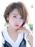 【BAR:ON】SUMMERボブ×透明感ハイライト☆大人ボブ20代30代