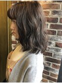 Aimee 波ウェーブ×アッシュブラウン