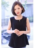 大人可愛いナチュラル小顔ボブ☆
