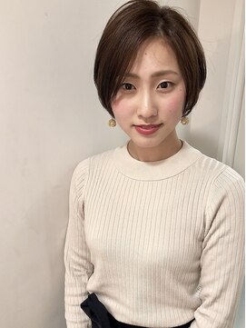 グランドライン(GRAND LINE) 《GRANDLINE松本》大人可愛い、小顔ショート グレーベージュ