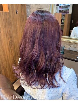 ヘアーデザイン アズール(Hair Design Azur) 【Azur】ブリーチなしでOK“カシスバイオレット ”