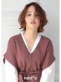 【奈良/生駒nao*c】大人女性のナチュラルミディアムラフボブヘア