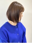 【FOLK】透明感アッシュベージュ☆似合わせストレートボブ♪
