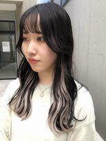 ピープスアンドスー 表参道 渋谷(Peeps&Suu.)&nbsp;シールエクステ インナーカラー ホワイトカラー 髪質改善 韓国