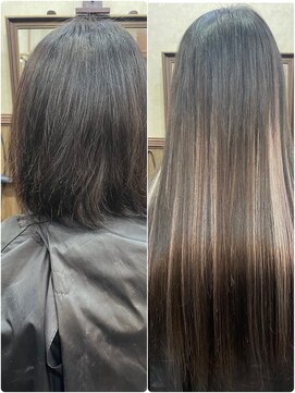 ディー エメ(D-aimer-) 肩上ショートにシールエクステ60本☆