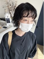 アーブル ヘアーアンドメイク(ARBRE) ウルフパーマフロントパーマレイヤーカットミディアムショート