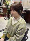 【Look at】20代30代40代ショートカット カーキベージュ