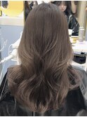 韓国ヘアハイトーンミルクティーベージュブリーチなしWカラー