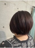 秋のピンクブラウン♪レイヤーボブ