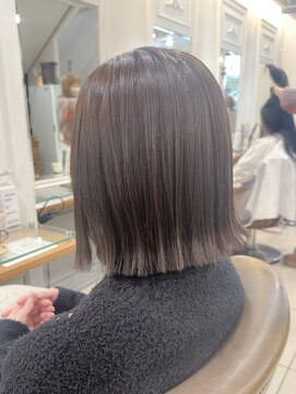 ネオリーブアイム 横浜西口店(Neolive aim) メルティカラー 切りっぱなしボブ タッセルボブ【横浜】k