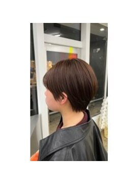 エッジ ヘア メイク(edge hair +make) カット/ショート/ボブ/前髪/顔回り/レイヤー/韓国/流山