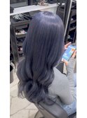 色落ちグレーぽいネイビーカラー