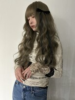 メゾンアクア 表参道(Maison ACQUA)&nbsp;☆ブリーチなしダブルカラー オリーブ オリーブベージュ ボブ