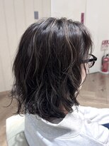 カシータ ヘア リゾート イオンモール熱田店(Casita hair resort)&nbsp;ハイライト×アッシュグレー×ボブレイヤー×くせ活かしOK