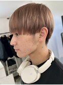 ハイライトカラーミルクティーベージュレイヤーカット