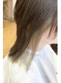 インナーカラー/インナーベージュ/明るめミルクティー/寒色/朝霞
