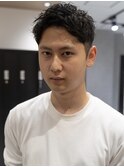 MEN’S HAIRスパイキーショートピンパーマ