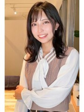 わとわ 春日原店 ★BERRY美髪ナチュラルレイヤーフレアバング韓国風ヘア黒髪