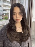 【BLend渋谷】暗髪ラフレイヤーカット