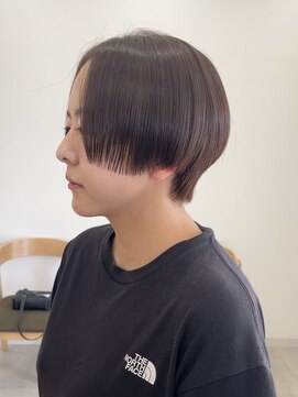 ソソ(soso.) 縮毛矯正/ハイライトカラー/ハンサムショート/#1