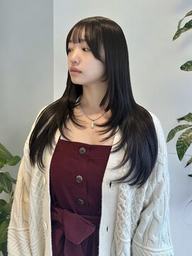 シエル バイ ケンジ 登戸 生田(CIEL by KENJE) 韓国ヘアレイヤーカット縮毛矯正ロング顔周り小顔艶髪