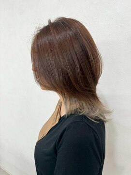 セイル(Sail) デザインカラー上品ブラウン×インナーカラー