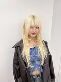 心斎橋プルエクステハイトーンロングレイヤーカットで馴染む