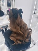 韓国風レイヤーカット髪質改善ダブルカラーハッシュカット轟れな