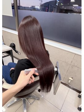 プログレス つくば店(PROGRESS by ヂェムクローバーヘアー) ブリーチ無しのダブルカラー　れっど