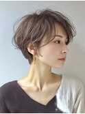 白髪ぼかし脱白髪染め似合わせショートボブ30代40代50代60代♪
