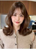 ハイライトバレイヤージュダブルカラーケアブリーチ20代30代