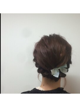 シエル(hair terrace Ciel) シンプル編み込みアップ