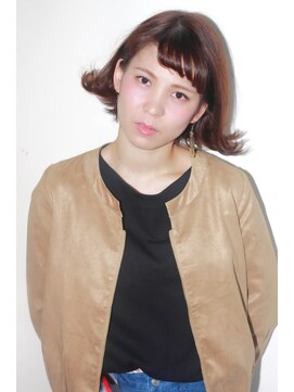 ヘアーガーデン ハニワ(Hair Garden 葉庭) 外ハネカール耳かけアレンジ