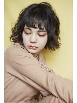 ラレイ(Lalei) 【 表参道/青山】ダークブランジュ×切りっぱなしボブ【ささき】