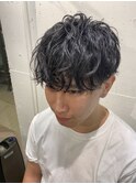 【YUKI】前下がりマッシュ×メンズパーマ×ツーブロック