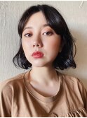 黒髪ナチュラルボブ