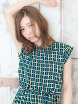 ライズ バイ レボ 柏店(RISE by REVO)&nbsp;ボブ/カーキグレージュ/大人かわいい/フェザーバング