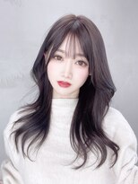 アイティーバイアルバム 藤沢店(IT by ALBUM)&nbsp;ワンホンヘア_外ハネボブセクションカラーペールベージュ_9045