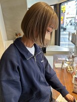 ヘアー アイス ルーチェ(HAIR ICI LUCE) 切りっぱなしボブ ぷつっとボブ 西田