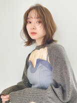 くびれヘア/顔周り/韓国/ボブ/レイヤーカット/カラー/表参道