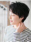 ネイビーブラックで好感度◎アンニュイこなれヘアV草加