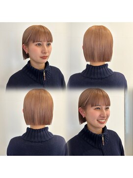 ガーランド (Garland) 切りっぱなしボブ/暖色カラー/前髪/原宿神宮前