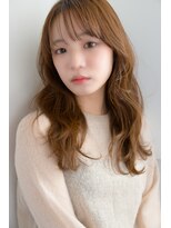 トローノ 栄(TRONO)&nbsp;20代30代◎韓国風/シースルーバング/ベージュカラー/くびれ巻き