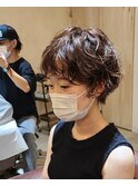 ニュアンスパーマ×ショート