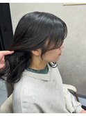 流れる前髪顔まわり韓国風レイヤーカット横浜髪質改善ワンカール