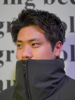 ノーエン(noen)&nbsp;ビジネスショートメンズマッシュツイストパーマツーブロック