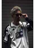 大人男子のブリーチカラー