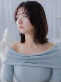 レイヤーカットくびれミディアムこなれヘアa越谷20代30代40代