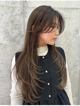 ヌエン 渋谷(NU/EN) 外国人風グレージュロングレイヤー